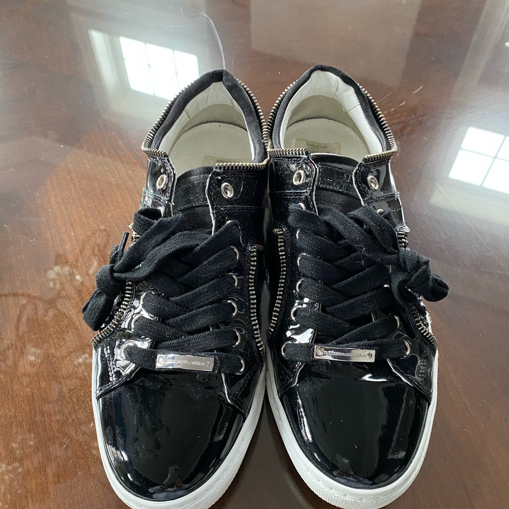 Black sneakers. Worn 3 times